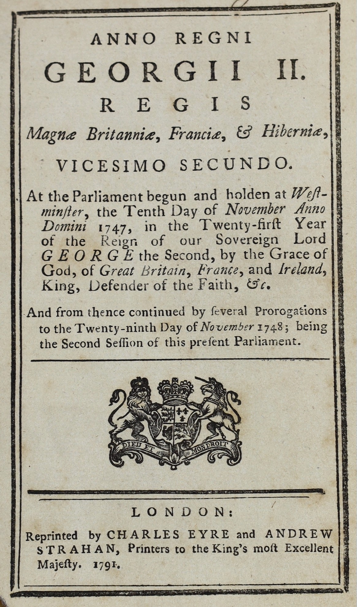 KENT: Ramsgate Harbour and Sandwich Haven - 4 Acts of Parliament bound together; 1747, 1761, 1797 and 1810. old morocco, sm.8vo.; Keate, George - Sketches from Nature...in a Journey to Margate... to which is now added, M